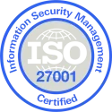 ISO 27001 certified Canyon GBS logo for information security.