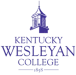 Logo of Kentucky Wesleyan College with clock tower in blue.